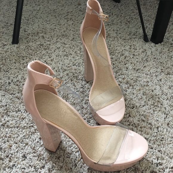 charlotte russe clear heels